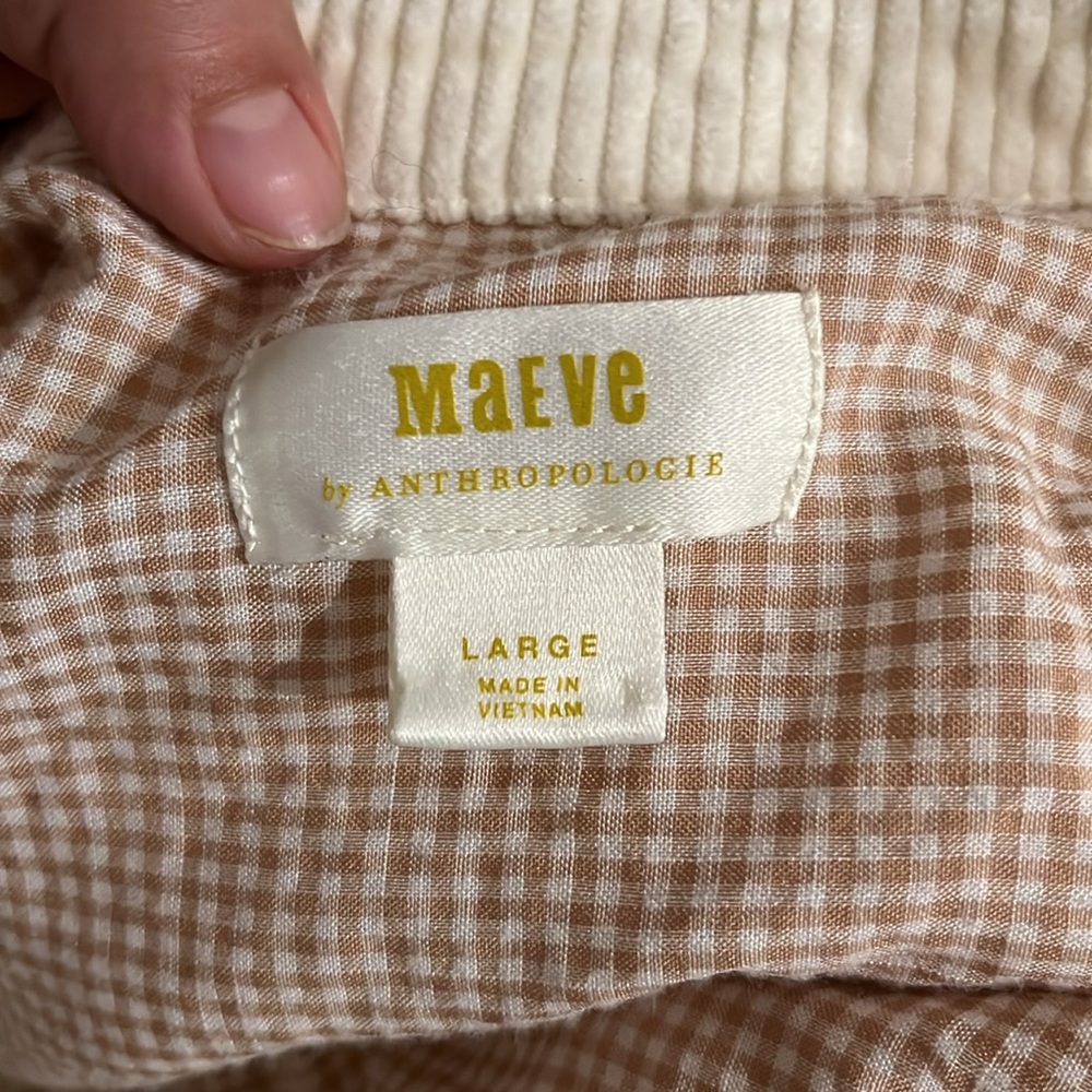 NWOT ANTHROPOLOGIE Cream Button-Up Women's Jacket - Picture 13 of 14